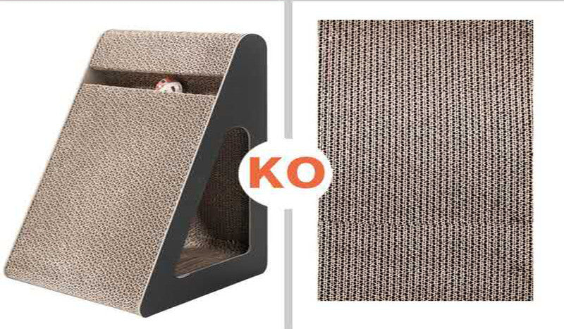 Triangle Cat Scratch Board – Modern Claw Sharpener & Cozy Playhouse - Fionity Pet Supplies