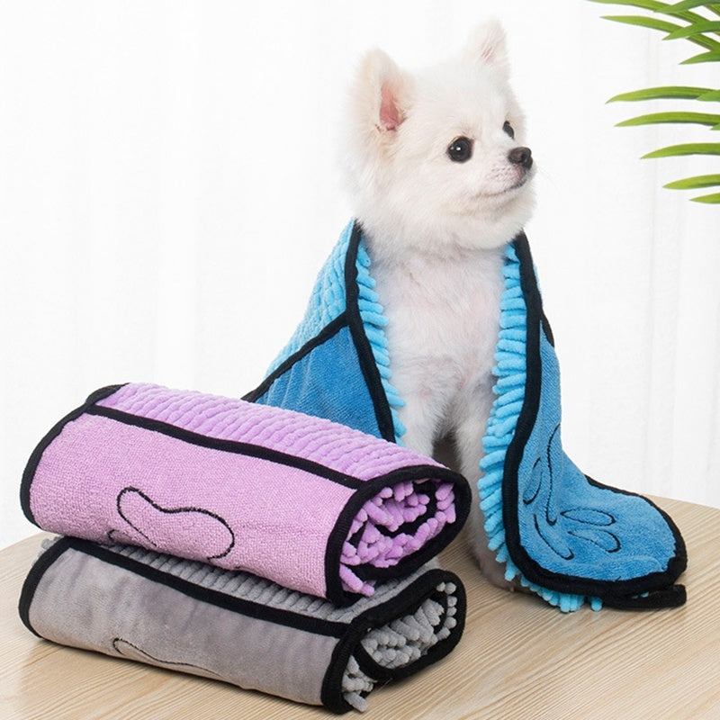Super Absorbent Pet Bath Towel – Quick Drying & Ultra Soft! - Fionity Pet Supplies