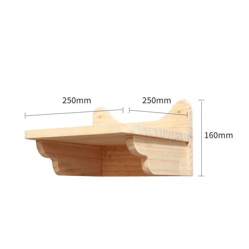 Wall-Mounted Cat Climbing Frame – Solid Wood Playground for Curious Cats - Fionity Pet Supplies