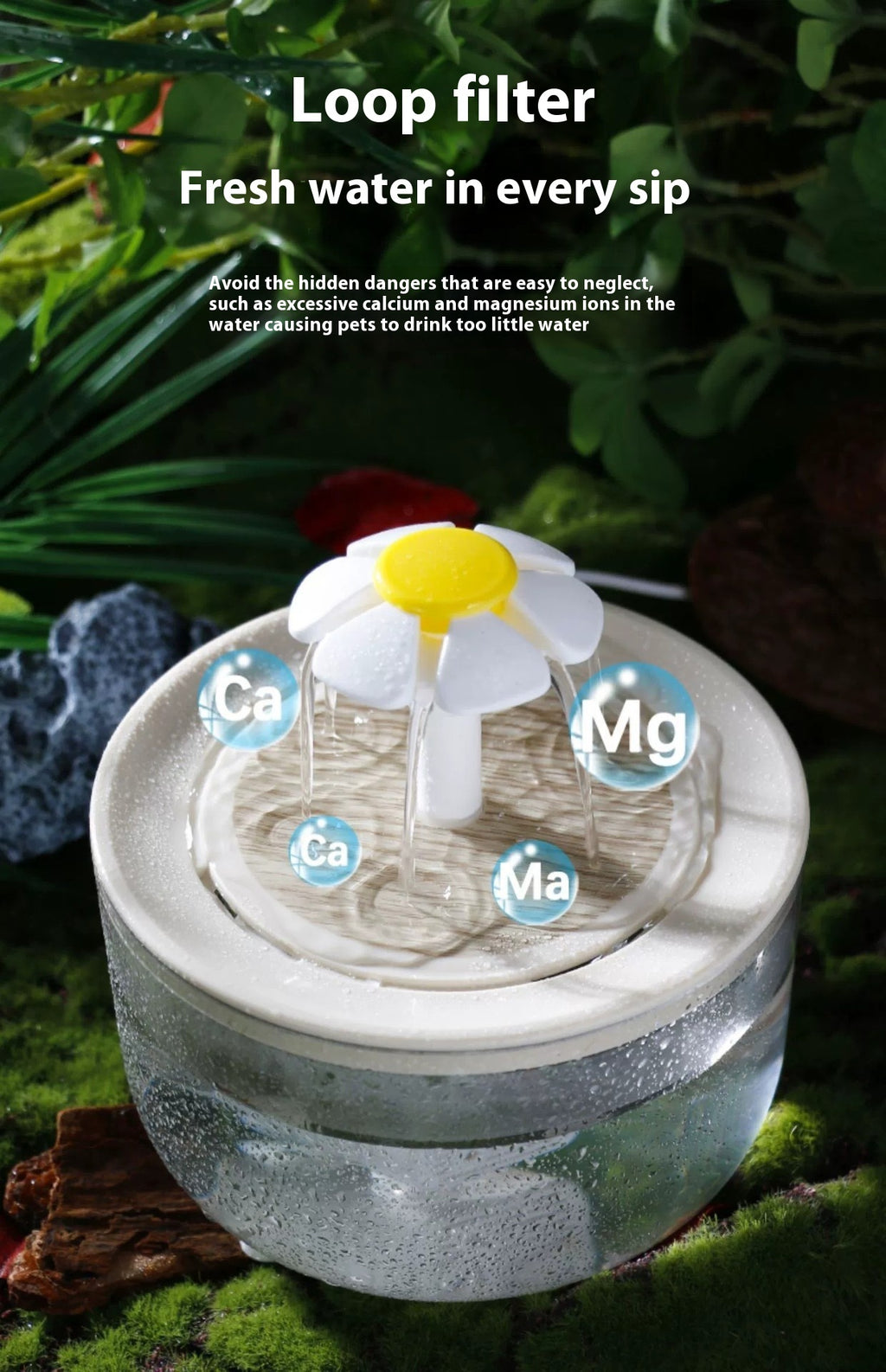 Cat Water Fountain – Automatic Circulation & Constant Temperature - Fionity Pet Supplies