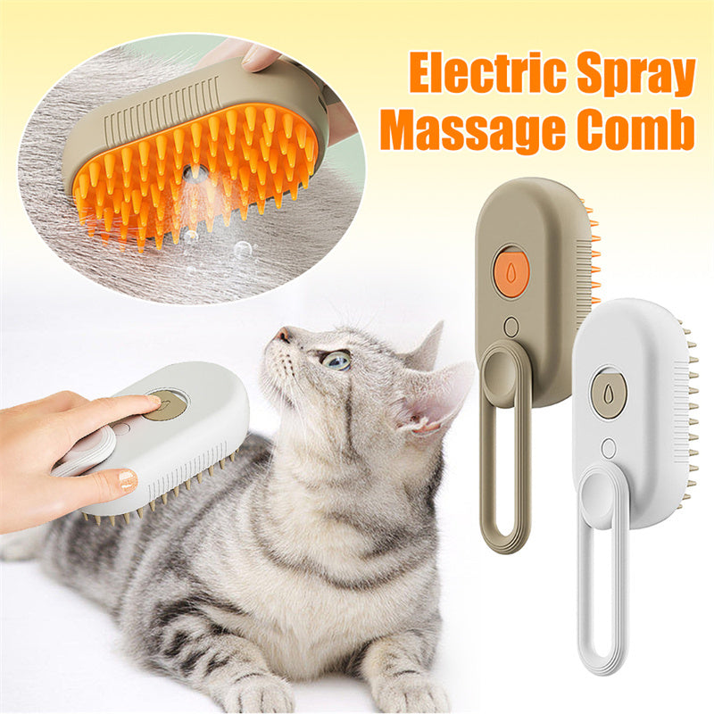 ✨ Cat and Dog Steam Brush™ – 3-in-1 Electric Spray Pet Brush - Fionity Pet Supplies