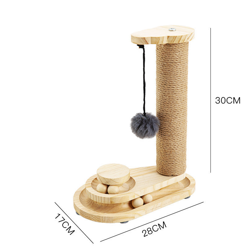 Wooden Cat Turntable Toy - Fionity Pet Supplies
